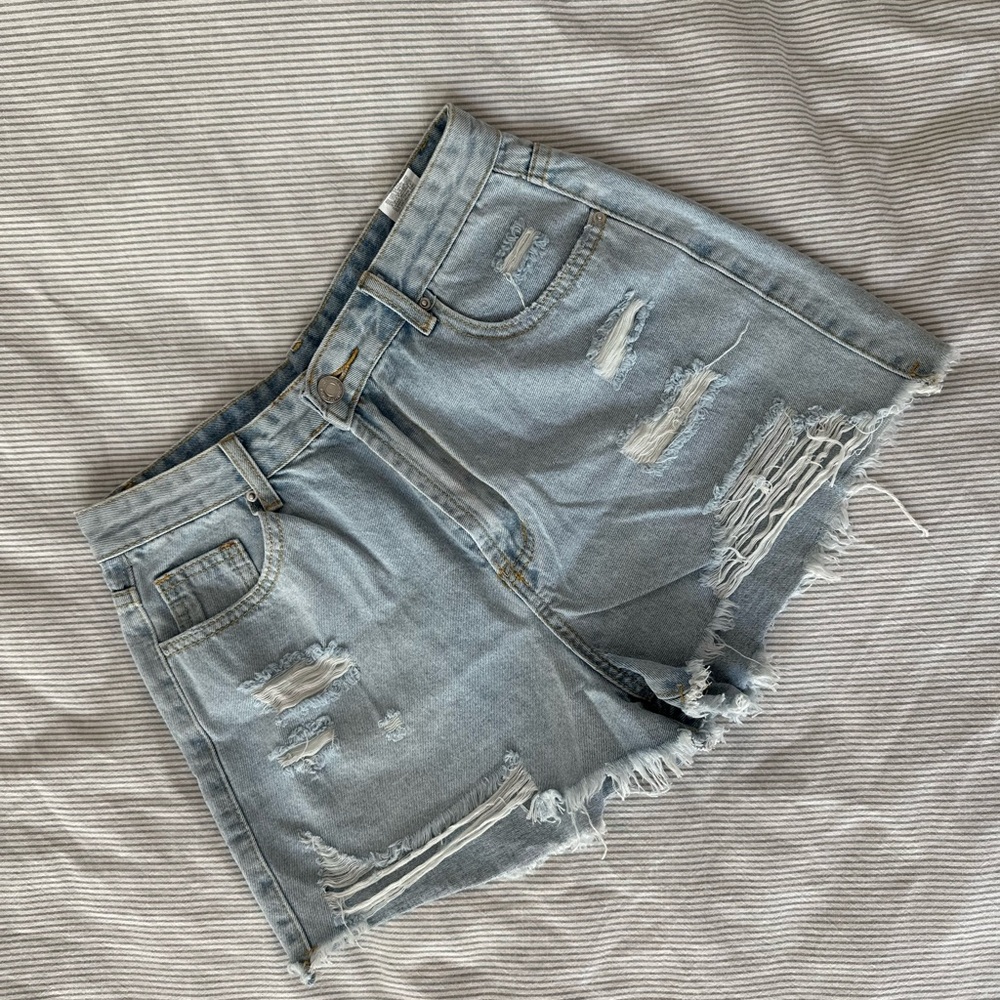 Distressed Denim Women Shorts
